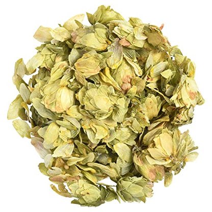 Biokoma Pure and Organic Hops Dried Flowers 50g (1.76oz) In Resealable Moisture Proof Pouch, USDA Certified Organic - Herbal Tea, No Additives, No Preservatives, No GMO, Kosher