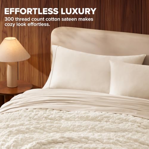 Cotton King Sheet Set - Cream / King Size 4 Piece Bed Sheets