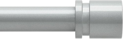 Byondeth Adjustable Curtain Rods - 16 to 120 Inches, 1 Inch Diameter, Silver Gray with Aluminum End Caps