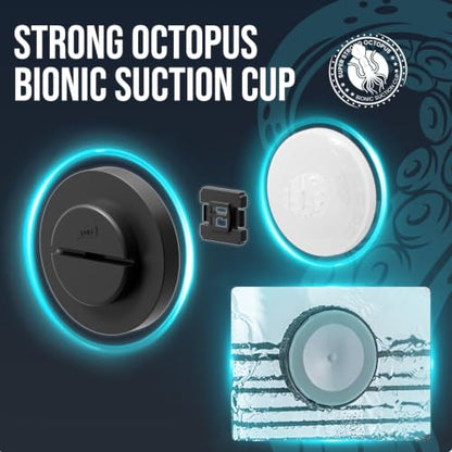Heavy Duty Shower Caddy with Suction Cups - Black, 2 Pack