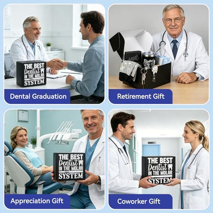 Dentist Gifts Set for Men with Tumbler Socks Pen Holder Notepad Keychain