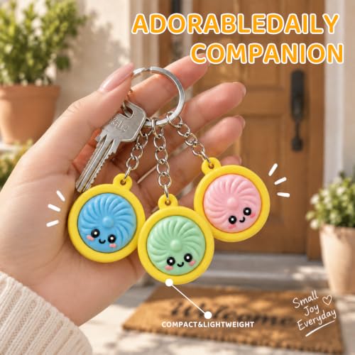 24 Mini Dumpling Keychains Bulk Cute Food-Inspired Party Favors