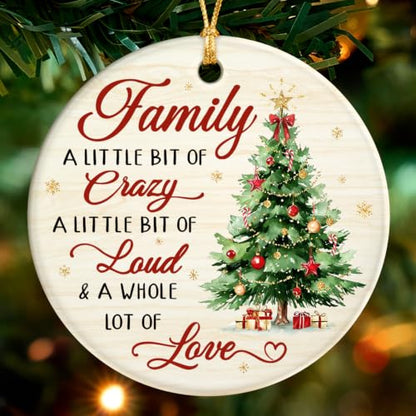 Family Ornament, Family Christmas Ornament 2026 - Variation 01