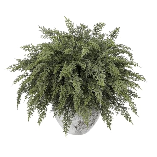 24PCS 18 Inch Artificial Cedar Pine Branches for Holiday Decor - Real Touch