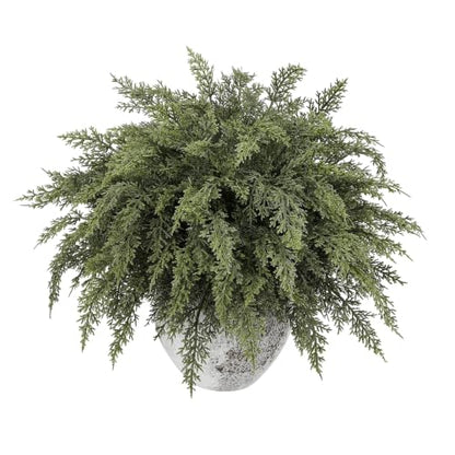 24PCS 18 Inch Artificial Cedar Pine Branches for Holiday Decor - Real Touch