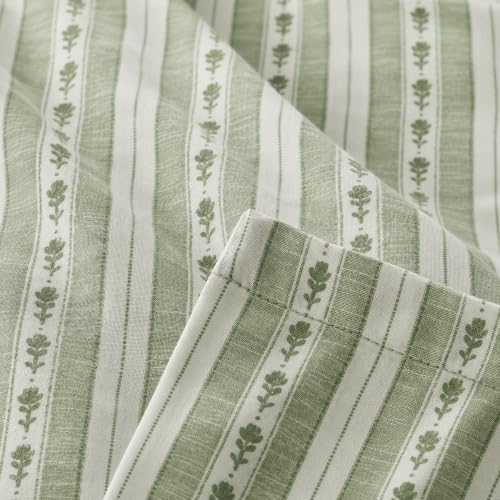 Queen Comforter Set with Sheets - Alpine Green, 7 Pieces Recycled Bedding