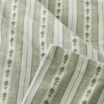 Queen Comforter Set with Sheets - Alpine Green, 7 Pieces Recycled Bedding
