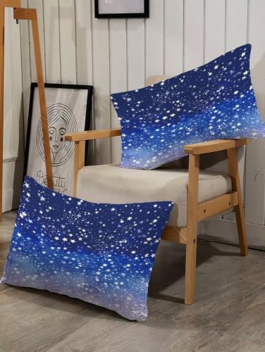 Full Size Galaxy 01 Blue 3D Star Sky Bed Sheet Set - Soft 4-Piece Dorm Bedding