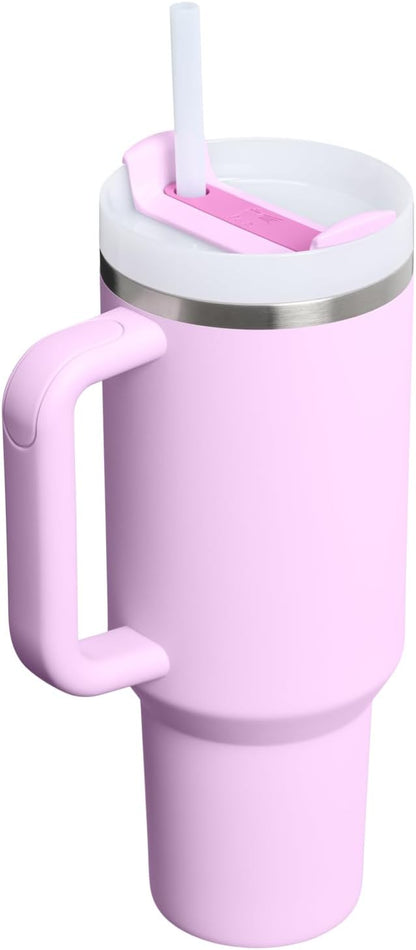 STANLEY Quencher H2.0 Tumbler - 40 oz Insulated Stainless Steel with Handle & Straw | Soft Orchid Color
