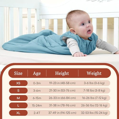 littogoose 1.0 TOG Baby Sleep Sack 0-3 Months, Soft Wearable Blanket with Zipper for Easy Diaper Changes, Newborn Essentials
