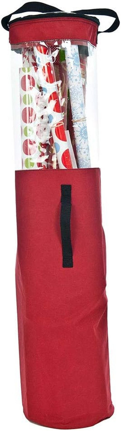 Gift Wrapping Paper Storage Containers - Holds 12 Rolls (40-Inch) | Underbed or Closet Storage | Clear Window for Easy Access
