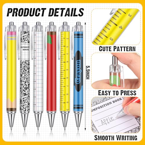 Teacher Appreciation Gift Set - 12 Multicolor Tumblers, Sticky Notes & Pens, 12 oz - Modern Design