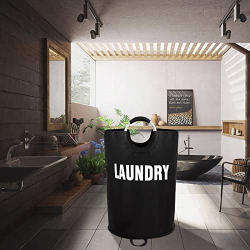 Maxsilan 90L Large Laundry Basket, Freestanding Tall Clothes Hamper, Collapsible Laundry Bag, Beige