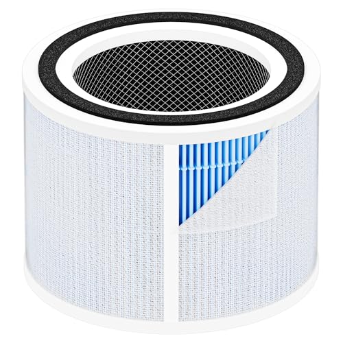 Core 300 Smoke Remover Replacement Filter for LEVOIT Core 300 Core 300S Core 300-P Core 300S-P Air Purifier, 4-in-1 High Efficiency Activated Carbon, Compared to Part # Core 300-RF-SR, 2 Pack, Blue