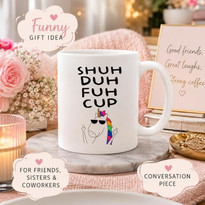 Funny Unicorn Coffee Mug - Sarcastic Adult Humor Gift - 11 oz Ceramic Cup