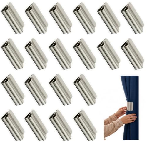 Magnetic Curtain Clips 20 Pairs Heavy Duty Holders for Curtains & Drapes