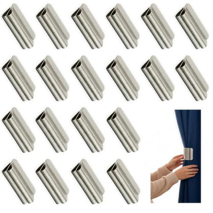 Magnetic Curtain Clips 20 Pairs Heavy Duty Holders for Curtains & Drapes