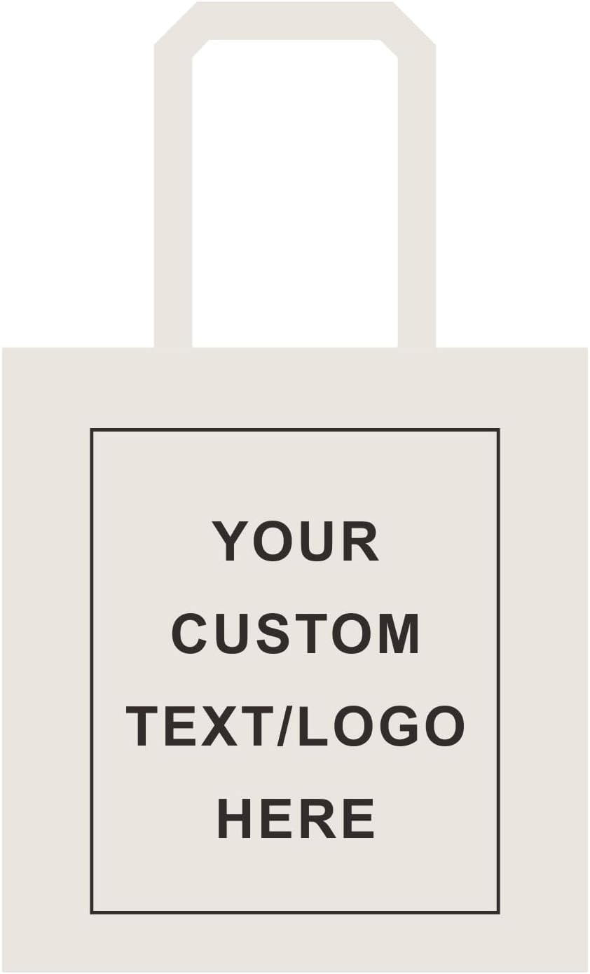 TOPDesign Custom Cotton Tote Bags - 240-Pack Personalized Cloth Bags for DIY & Promotions