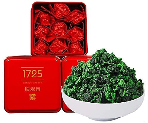 安溪铁观音3.9oz Anxi Tie Guan Yin Oolong Tea Loose Leaf - Chinese Tea Leaves Tieguanyin Iron Goddess of Mercy - Fujian High Mountain Wu Long Green Tea Ti Kuan Yin 110g