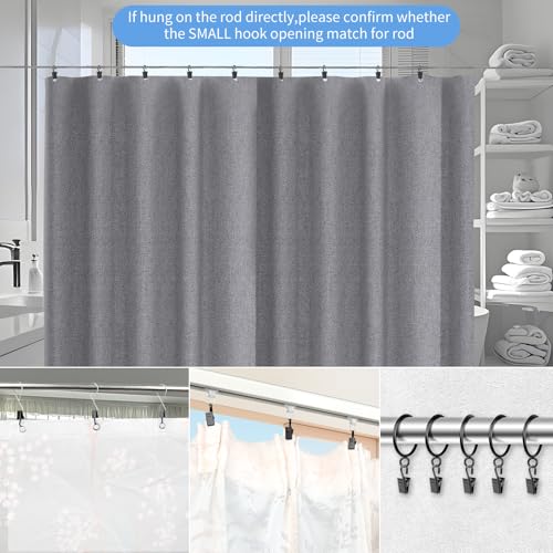 Black Stainless Steel Curtain Clips Hooks 25 Pack for Hanging Lights & Decorations