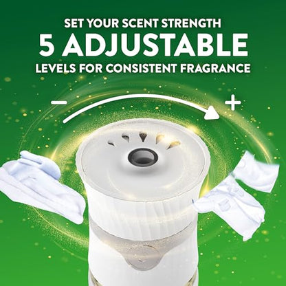 Air Wick Plug in Scented Oil Refill, 10ct, Fresh Linen, Air Freshener, Essential Oils, Eco Friendly Pack