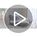 Grey White Wedge Pillow for Sleep Apnea Acid Reflux Snoring - Softgas