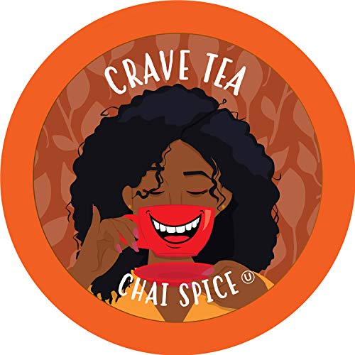 Crave Beverages Tea Pods, Chai Spice for Keurig K Cup Brewers, 40 Count