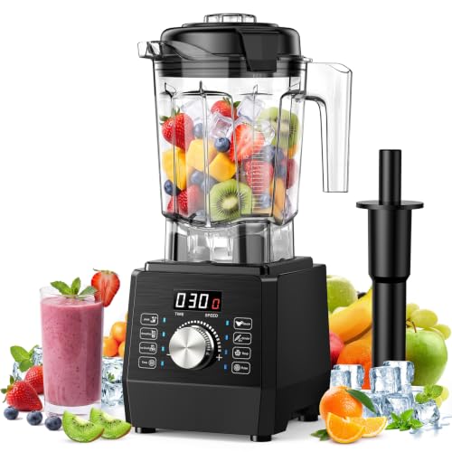 Black 1800W Countertop Blender with 70oz BPA-Free Pitcher, Multiple Presets