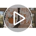 Personalized Fall Wreath Sash with Pumpkin & Monogram New2 - Autumn Front Door Decor
