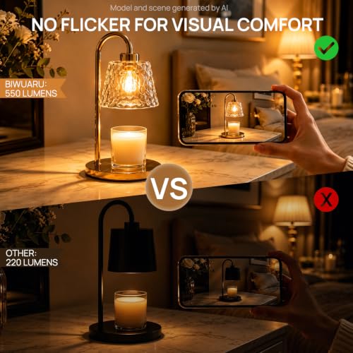 GU10 Dimmable Candle Warmer Light Bulb 50W Pack of 4 - Warm White, Soft Glow
