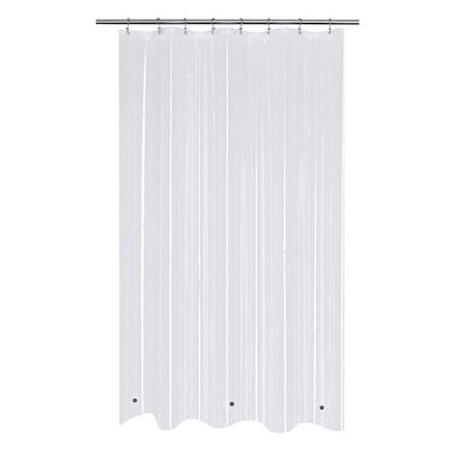 Mrs Awesome Clear PEVA Shower Curtain Liners with 3 Magnets, Water Proof Plastic Shower Liner for Bathroom or Shower Stall, 54x78
