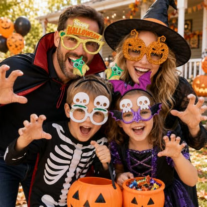 Halloween Headbands and Glasses Frame Set 24PCS Party Favors