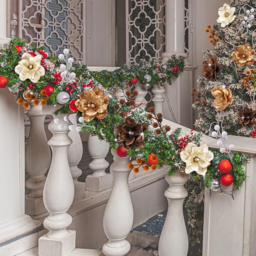 Velvet Christmas Ornaments Set - Beige, Brown & Dark Brown, 48 Pieces (Variation of THIS listing)