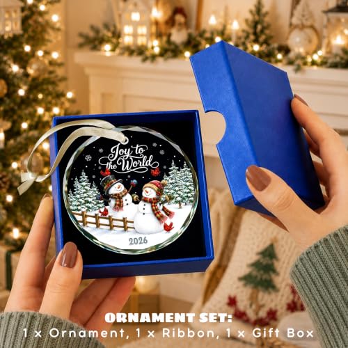 Snowman Christmas Ornament 2026 - Holiday Tree Decor, Keepsake