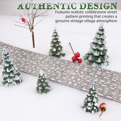 Cobblestone Street Landscape Roll for Village Displays - 48 Inch Length