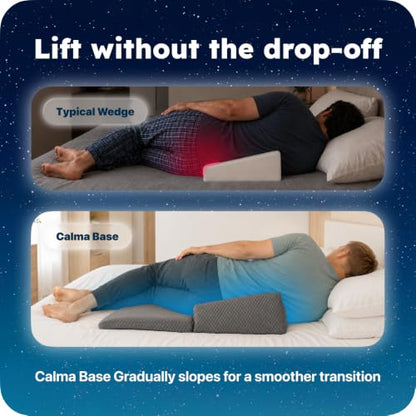 Calma Side Sleeper Pillow for Shoulder Pain Relief - Extra Long, Adjustable Support
