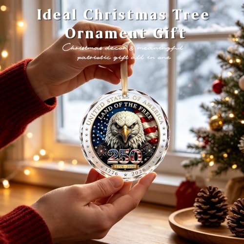 250th Anniversary USA Christmas Ornament 2026 Patriotic Holiday Decoration - Variation of THIS listing