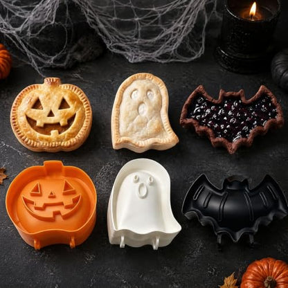 Halloween Mini Hand Pie Baking Kit with 8 Spooky Shapes for Fall Baking