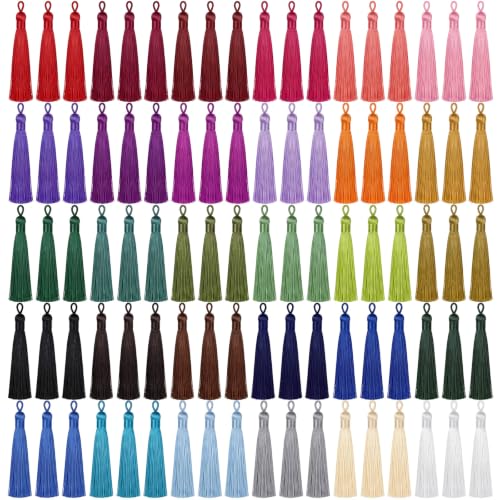 Multi-Color Tassel Bulk Pack for Jewelry Making & Crafts - 90 Pieces