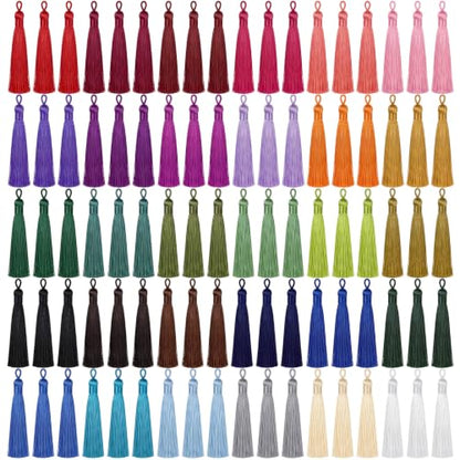 Multi-Color Tassel Bulk Pack for Jewelry Making & Crafts - 90 Pieces