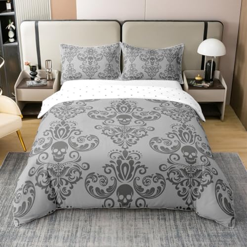 Kids Duvet Cover Set 100% Cotton King Size with Cartoon & Gothic Prints