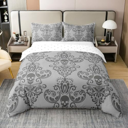 Kids Duvet Cover Set 100% Cotton King Size with Cartoon & Gothic Prints