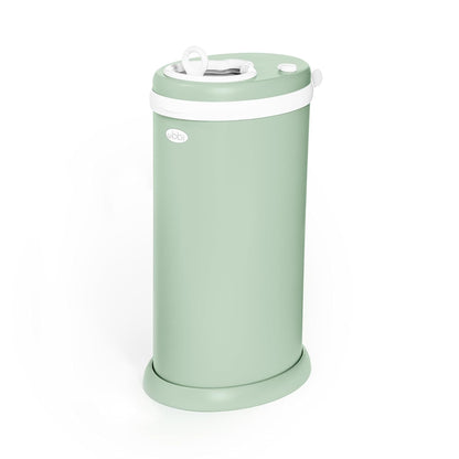 Ubbi Steel Diaper Pail - Odor Locking Design, No Special Bag Needed | Award-Winning Sage Green