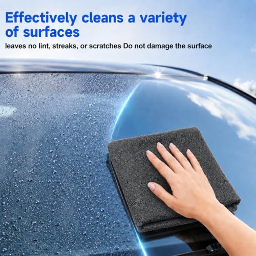 Microfiber Cleaning Cloth - Streak-Free Multi-Surface Wipes for Glass, Kitchen, Car, Screens