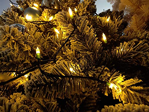 Christmas String Lights 33ft 100 LED Battery Operated Warm White Outdoor Indoor