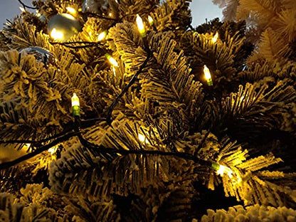 Christmas String Lights 33ft 100 LED Battery Operated Warm White Outdoor Indoor