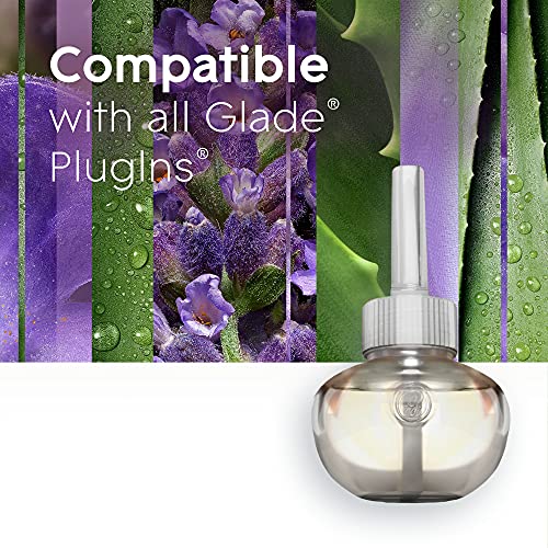 Glade PlugIns Refills Air Freshener,Tranquil Lavender & Aloe,Scented and Essential Oils for Home and Bathroom,0.67 Fl Oz,10 Count (Pack of 2)