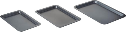 Nifty Cookie & Baking Sheets Set - Non-Stick Steel, Dishwasher & Oven Safe, Includes 3 Sizes
