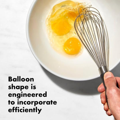 OXO Good Grips Balloon Whisk - 11-Inch Stainless Steel Kitchen Tool for Perfect Mixing