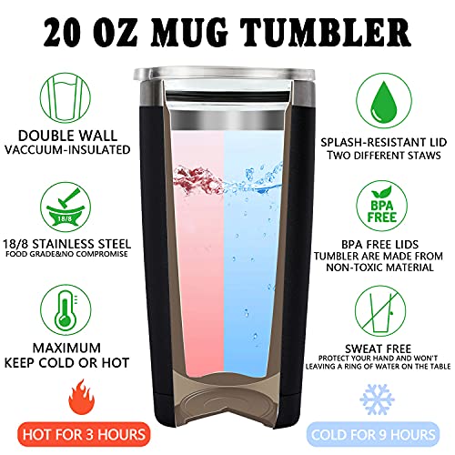 Fufandi 20oz White Elephant Tumbler Cup Let Me Drop Everything - Black